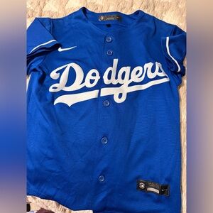 Boys Mookie Betts Nike Royal Blue Button-Up Jersey